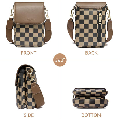 Crossbody Bags for Women Cell Phone Purse Leather Wallet Handbags with Card Slots