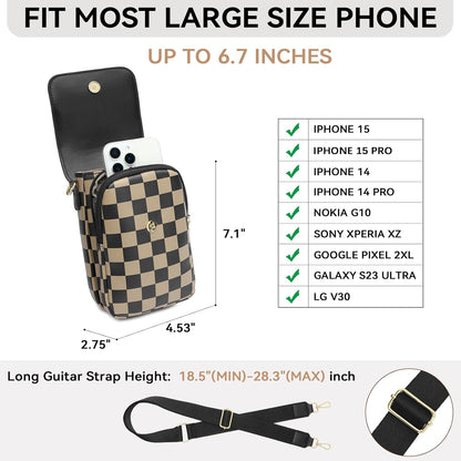 Crossbody Bags for Women Cell Phone Purse Leather Wallet Handbags with Card Slots
