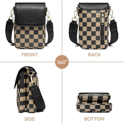 Crossbody Bags for Women Cell Phone Purse Leather Wallet Handbags with Card Slots
