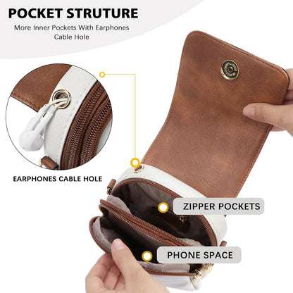 Crossbody Bags for Women Cell Phone Purse Leather Wallet Handbags with Card Slots
