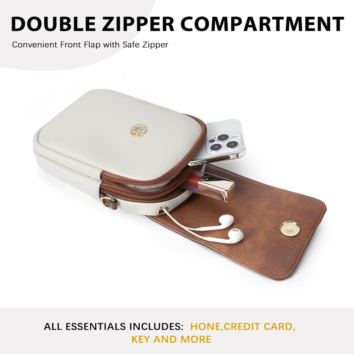 Crossbody Bags for Women Cell Phone Purse Leather Wallet Handbags with Card Slots