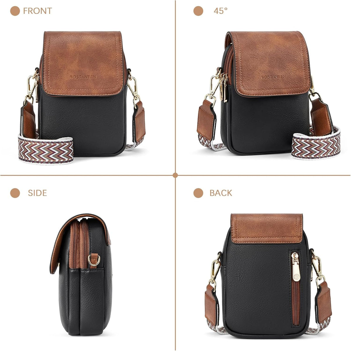 Crossbody Bags for Women Cell Phone Purse Leather Wallet Handbags with Card Slots