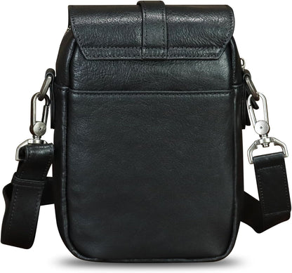 Genuine Leather Phone Purse for Women Vintage Leather Cell Phone Pouch Mini Small Shoulder Bag Crossbody Bag with Strap