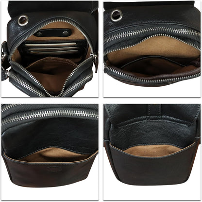 Genuine Leather Phone Purse for Women Vintage Leather Cell Phone Pouch Mini Small Shoulder Bag Crossbody Bag with Strap