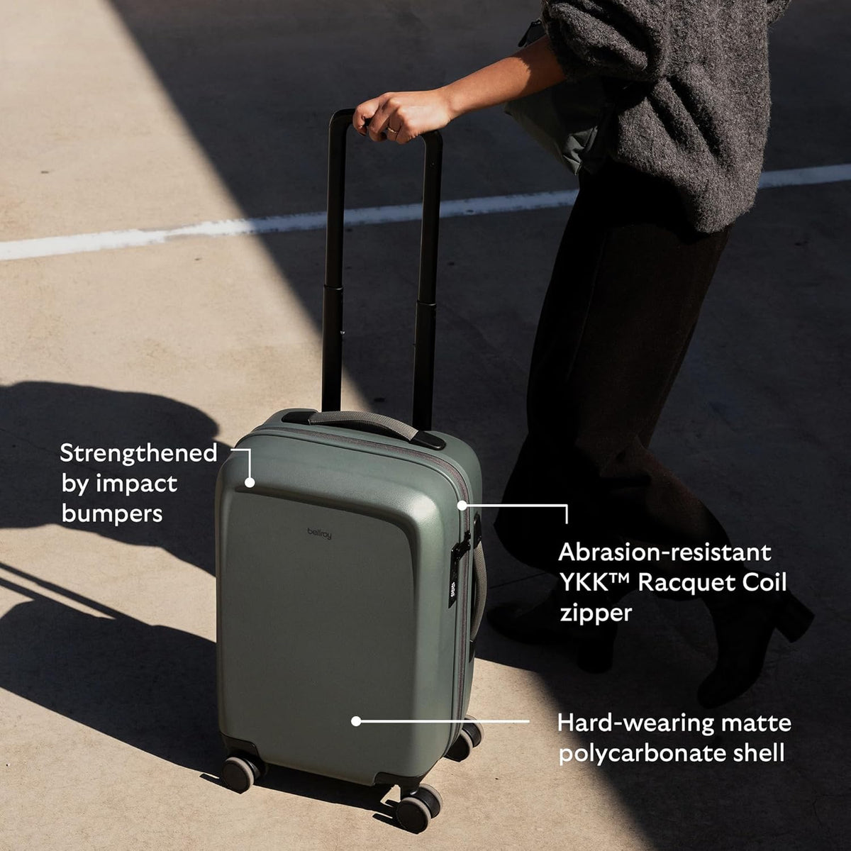 Transit Carry-On (41L carry-on luggage, with hard shell and removable packing cells) - Chalk
