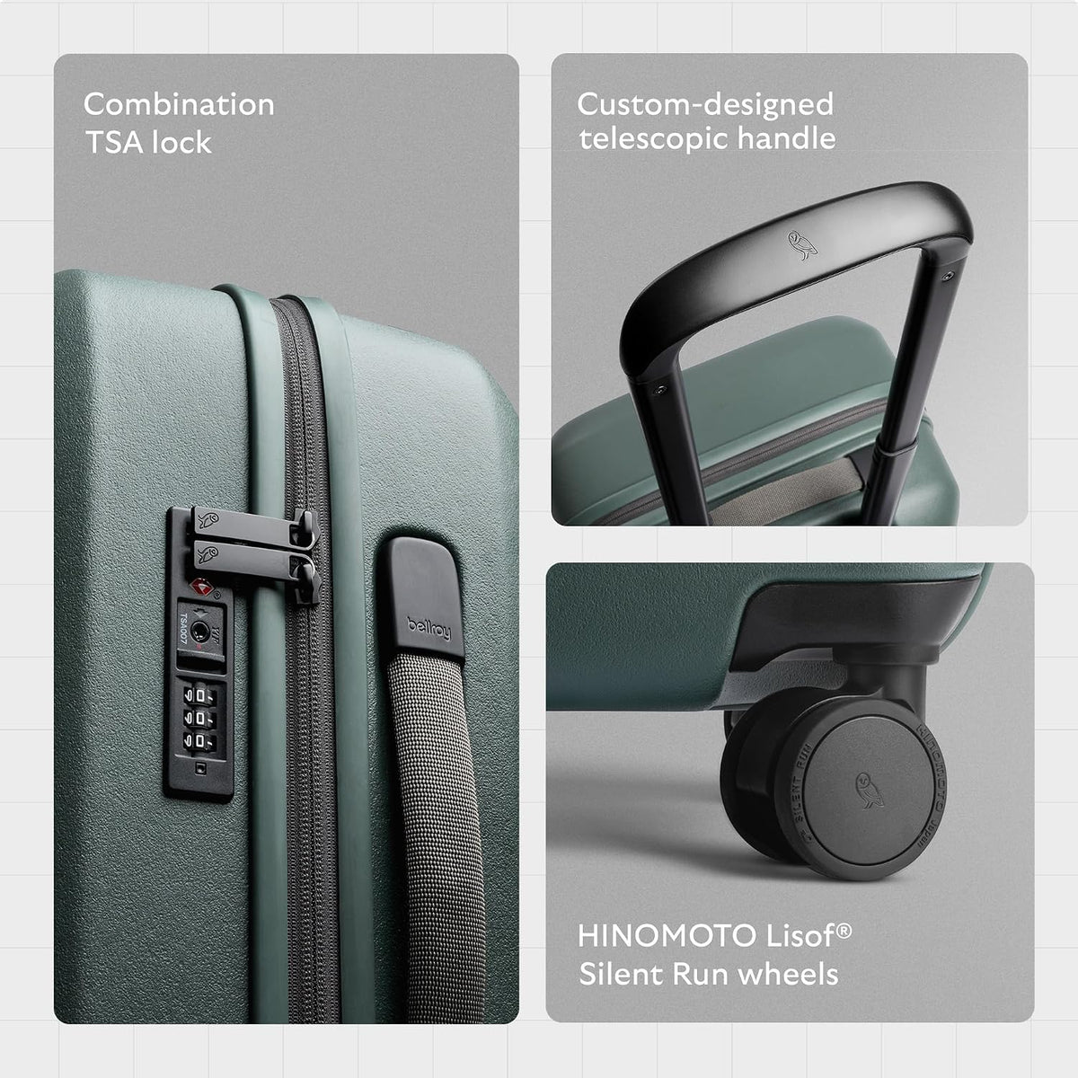Transit Carry-On (41L carry-on luggage, with hard shell and removable packing cells) - Chalk