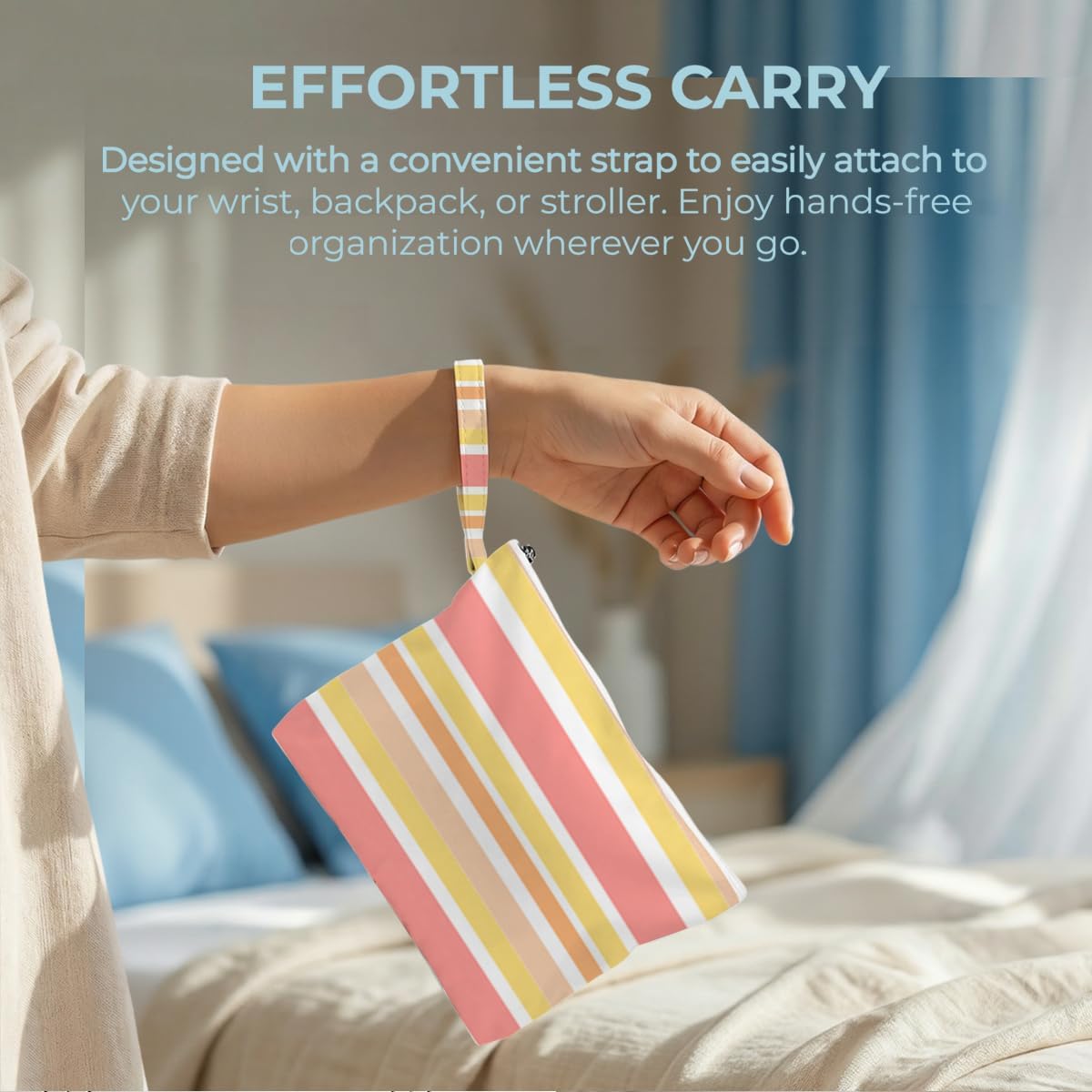 Wet Bag, 4 Pack Portable Lightweight Reusable Waterproof Dry Separation Pouch for Vacation Trip Gym Shower Beach Daily Use Storage