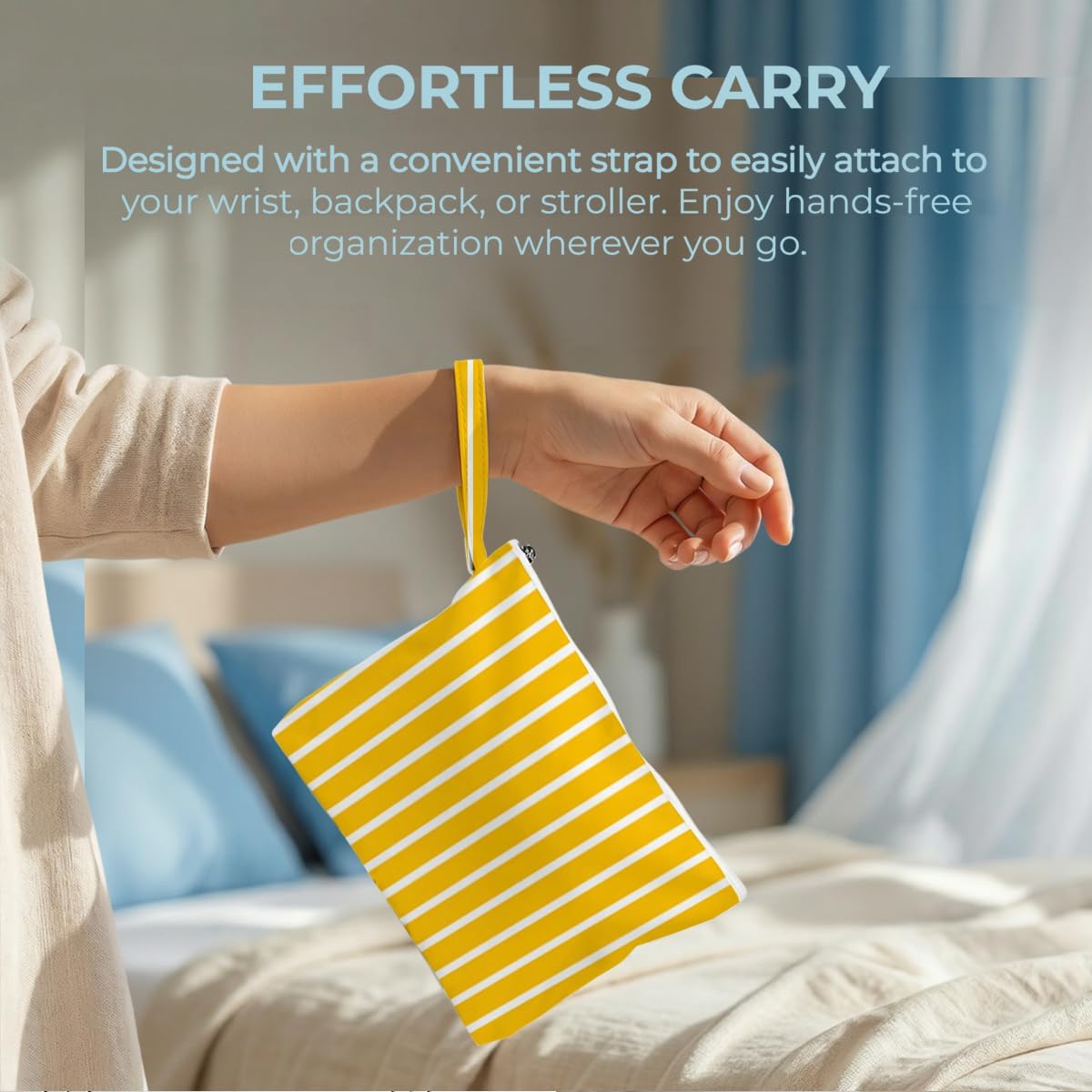 Wet Bag, 4 Pack Portable Lightweight Reusable Waterproof Dry Separation Pouch for Vacation Trip Gym Shower Beach Daily Use Storage