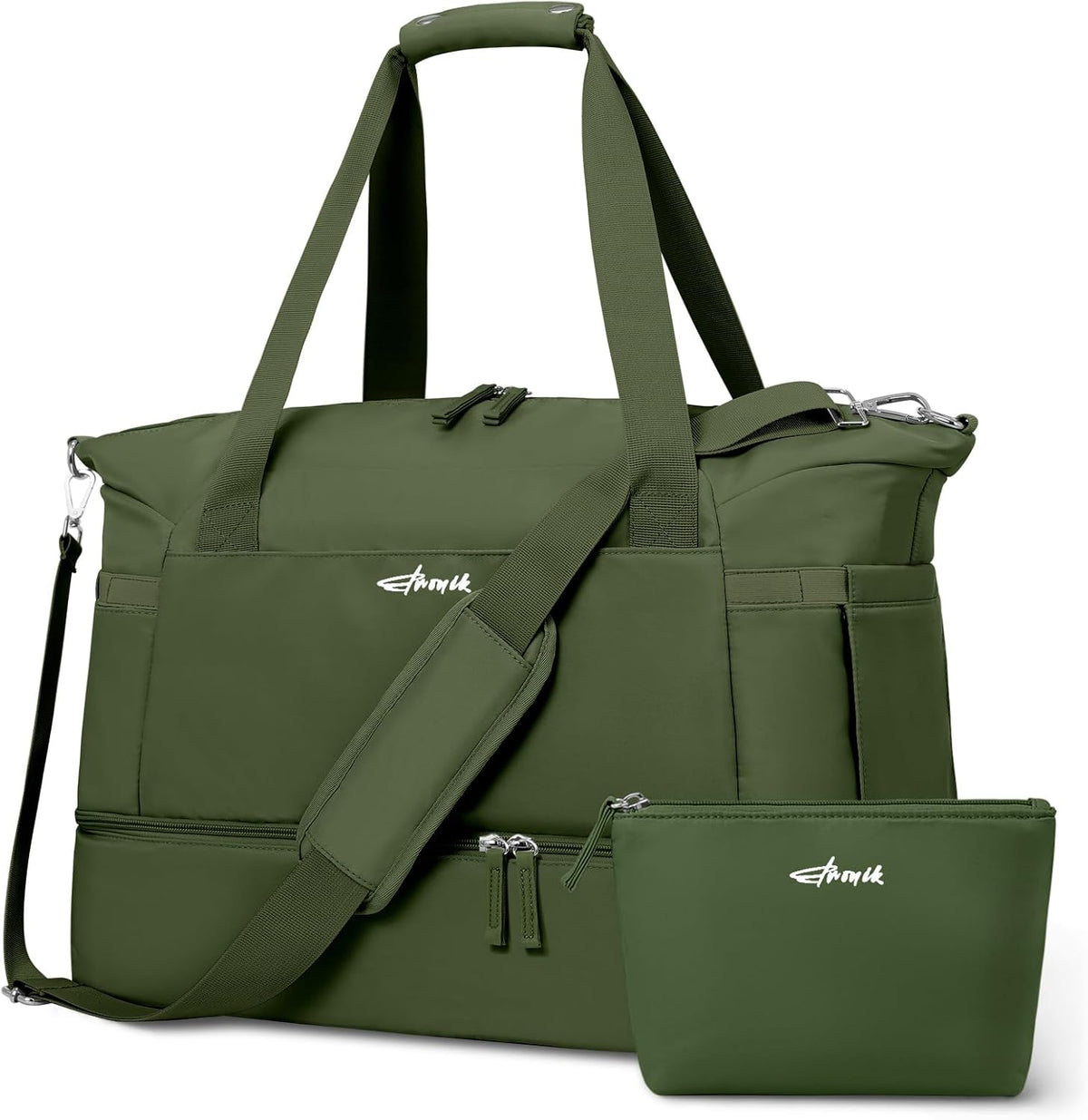 Gym Bag for Women, Personal Item Travel Bag with Shoes Compartment, Weekender Overnight Duffel Bag with Wet Pocket, Carry On Bag for Women, Travel, Gym, Weekend