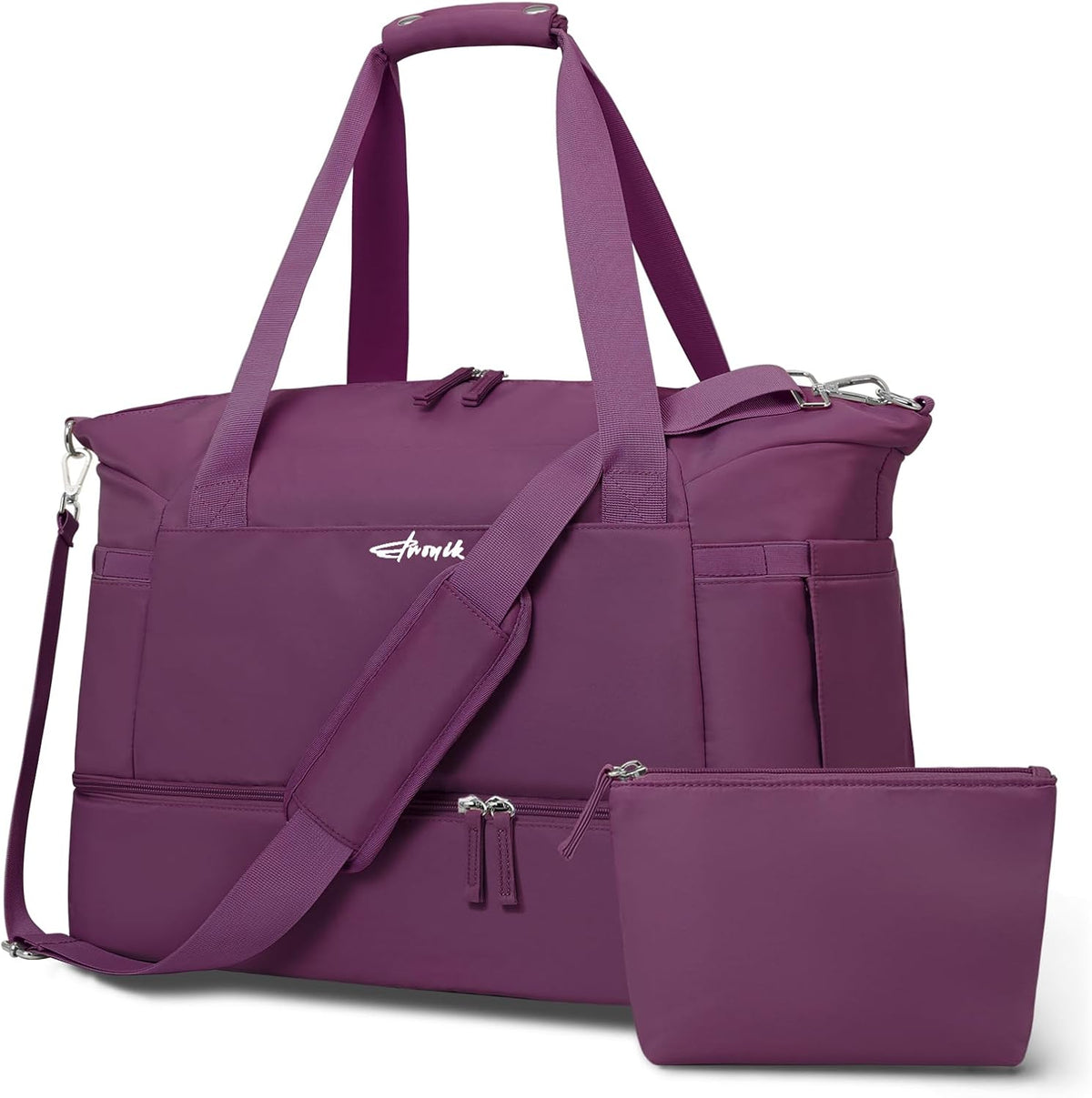 Gym Bag for Women, Personal Item Travel Bag with Shoes Compartment, Weekender Overnight Duffel Bag with Wet Pocket, Carry On Bag for Women, Travel, Gym, Weekend