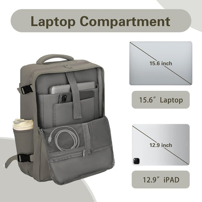 Travel Carry On Backpack for Women, TSA Approved 15.6" Laptop Daypack | Padded Adjustable Shoulder Straps,Multiple Organized Storage Pockets