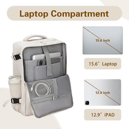 Travel Carry On Backpack for Women, TSA Approved 15.6" Laptop Daypack | Padded Adjustable Shoulder Straps,Multiple Organized Storage Pockets