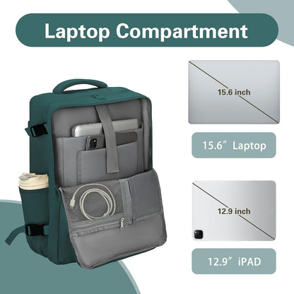 Travel Carry On Backpack for Women, TSA Approved 15.6" Laptop Daypack | Padded Adjustable Shoulder Straps,Multiple Organized Storage Pockets