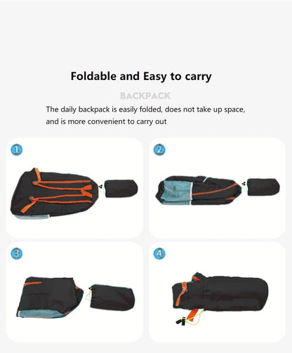 25L Foldable Hiking Backpack,Small Packable Daypack, Blue | Lightweight Collapsible Bag,Water Repellent Travel Basic-Daypack,Men Women Camping Cycling Rucksack Outdoor Back Pack