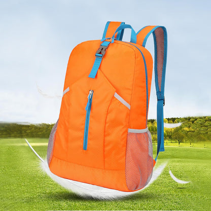25L Foldable Hiking Backpack,Small Packable Daypack, Blue | Lightweight Collapsible Bag,Water Repellent Travel Basic-Daypack,Men Women Camping Cycling Rucksack Outdoor Back Pack