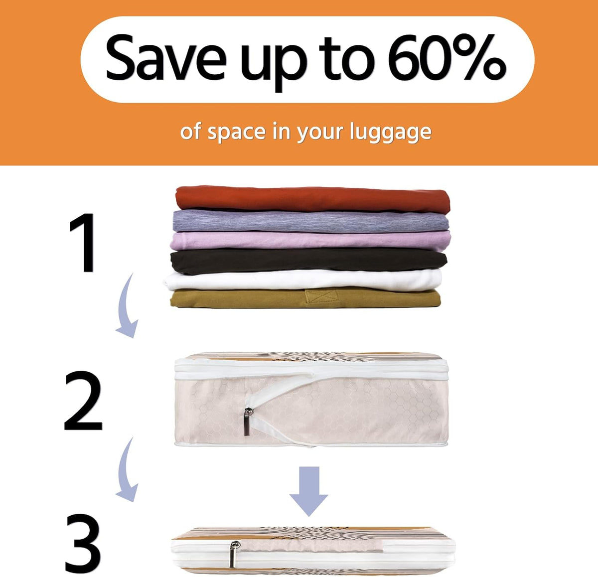 6 Pcs Compression Packing Cubes Waterproof Suitcase Travel Bag Luggage Backpack Organizer Travel Cubes for Packing-Black Mushroom