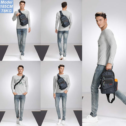 Sling Bags, Chest Shoulder Backpacks Crossbody Purse Outdoor Chest Bag Travel Backpack for Men Women