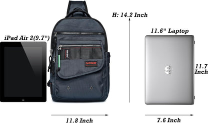 Sling Bags, Chest Shoulder Backpacks Crossbody Purse Outdoor Chest Bag Travel Backpack for Men Women