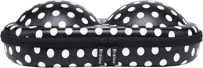 Premium Bra Case Lingerie Travel Bag Zip Underwear Organizer Bag for A-DD Cup (Swallow Gird)
