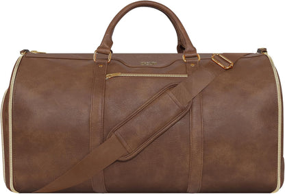 Convertible Garment Bag with Shoulder Strap, Carry on Garment Duffel Bag for Men Women,Waterproof & Wrinkle-Free Suit Carrier for Business Trips & Weekend Getaways, Foldable & Lightweight