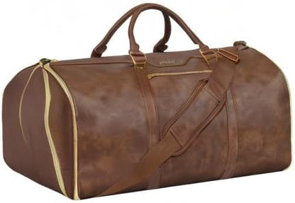 Convertible Garment Bag with Shoulder Strap, Carry on Garment Duffel Bag for Men Women,Waterproof & Wrinkle-Free Suit Carrier for Business Trips & Weekend Getaways, Foldable & Lightweight