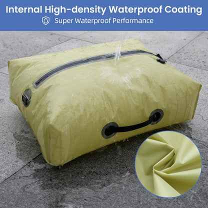 TPU Vacuum Bag for Travel, Reusable Compression Bag with IPX8 Waterproof Zipper, Save Space for Suitcase, Backpack and Carry on (Jet Black, Large, With Pump)