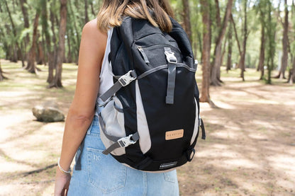 35L Sturdy Backpack Foldable, Multi-Pocket with Rain Cover, Comfortable | Foldable, Waterproof, SBS™ Zippers, Washable, Chest Strap