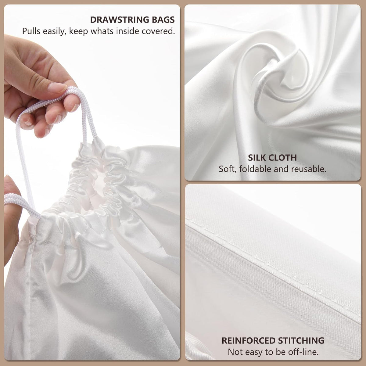 100 Pack 12x18 inch Plastic Drawstring Bags Transparent Shoe Bags for Travel Large Clear Shoes Storage Organizers Pouch with Cotton Draw Strings Shoe Dust Bags