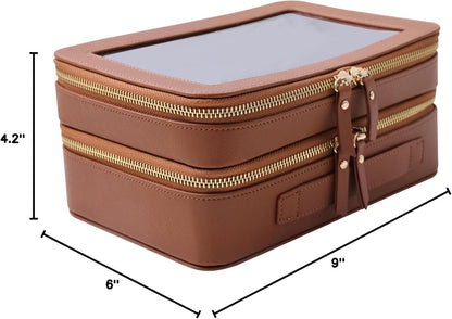 Clear Travel Toiletry bag Toiletry Case Carry on Travel Accessories Bag Makeup Bag(White, SHC-TL-2)