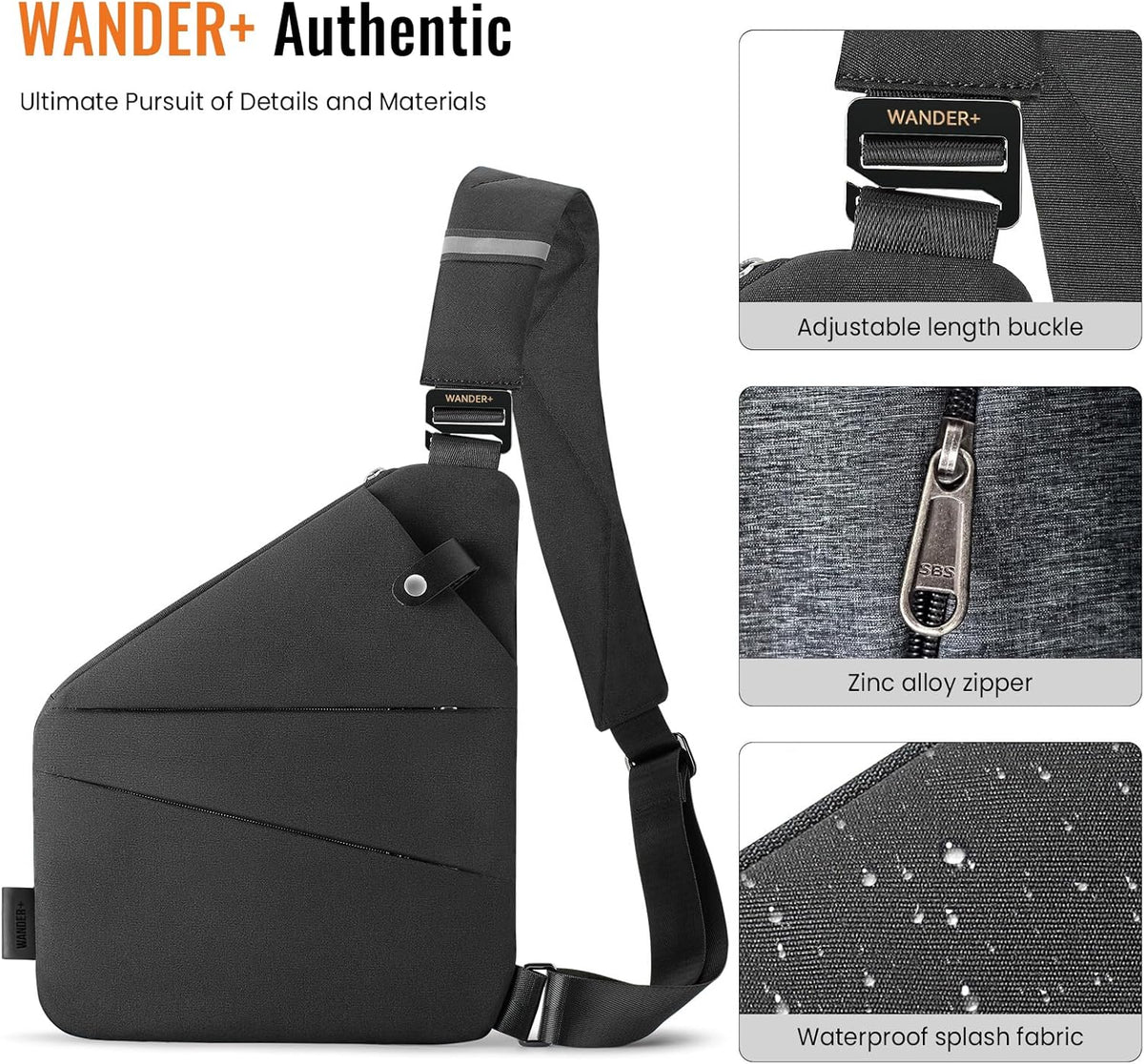 ® Anti Theft Crossbody Bag, Shoulder Bag Anti-theft Design for Travel, Sport, Work