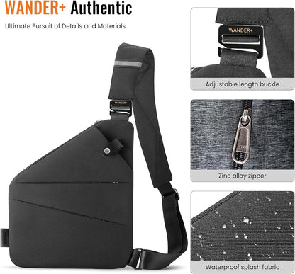 ® Anti Theft Crossbody Bag, Shoulder Bag Anti-theft Design for Travel, Sport, Work