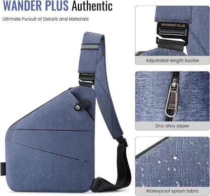® Anti Theft Crossbody Bag, Shoulder Bag Anti-theft Design for Travel, Sport, Work