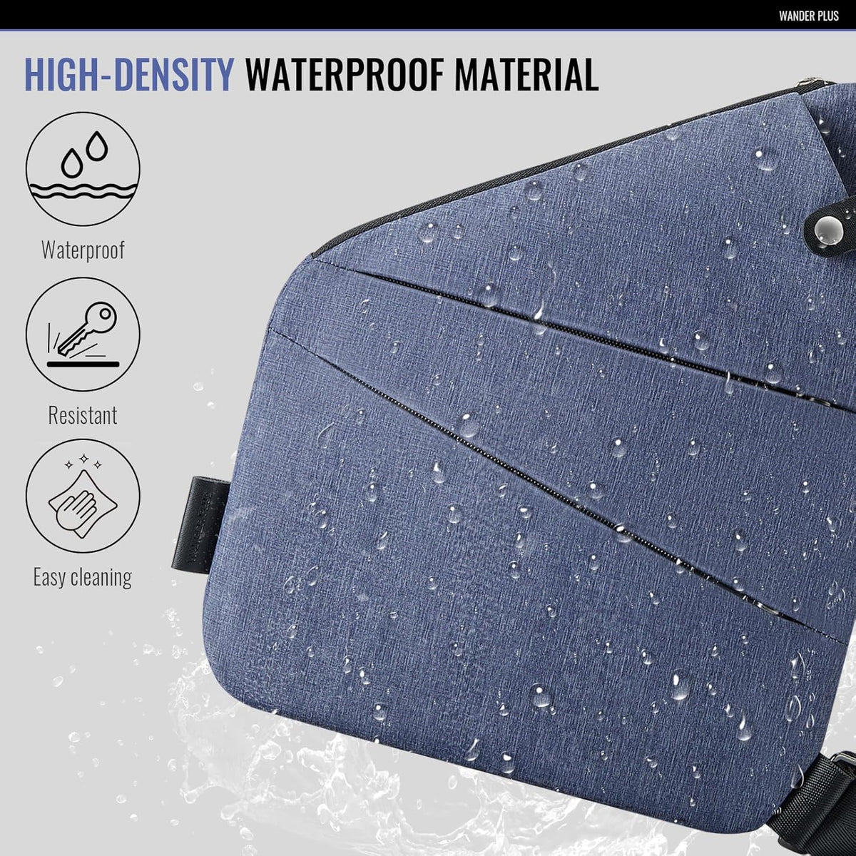 ® Anti Theft Crossbody Bag, Shoulder Bag Anti-theft Design for Travel, Sport, Work