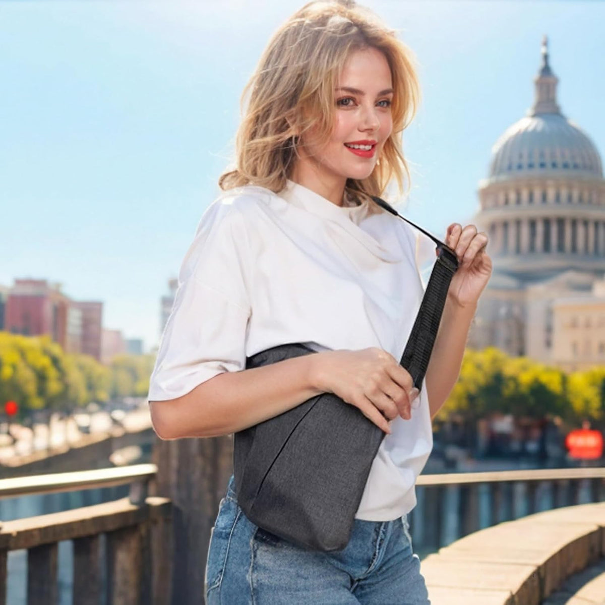 ® Anti Theft Crossbody Bag, Shoulder Bag Anti-theft Design for Travel, Sport, Work