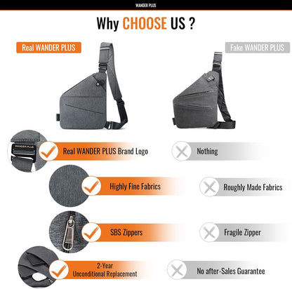 ® Anti Theft Crossbody Bag, Shoulder Bag Anti-theft Design for Travel, Sport, Work