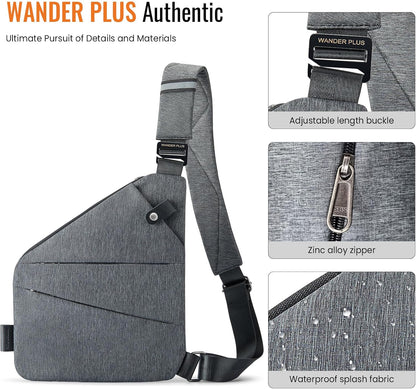 ® Anti Theft Crossbody Bag, Shoulder Bag Anti-theft Design for Travel, Sport, Work
