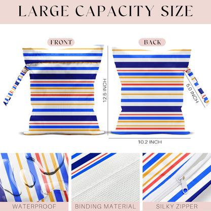 Wet Bag Wet Dry Bag for Swimsuit Travel Beach Pool Stroller Diapers Dirty Yoga Gym Clothes Waterproof Reusable
