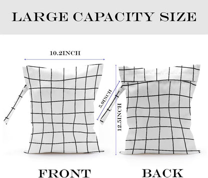 Wet Bag Wet Dry Bag for Swimsuit Travel Beach Pool Stroller Diapers Dirty Yoga Gym Clothes Waterproof Reusable