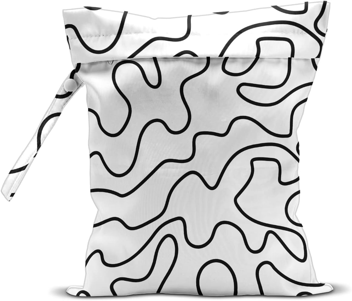 Wet Bag Wet Dry Bag for Swimsuit Travel Beach Pool Stroller Diapers Dirty Yoga Gym Clothes Waterproof Reusable