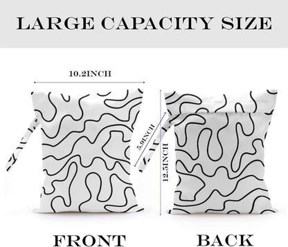Wet Bag Wet Dry Bag for Swimsuit Travel Beach Pool Stroller Diapers Dirty Yoga Gym Clothes Waterproof Reusable