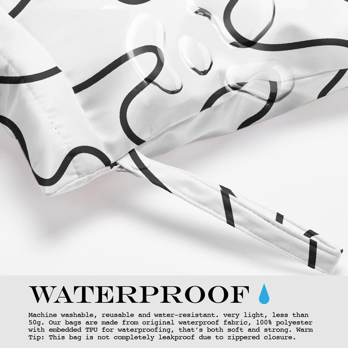 Wet Bag Wet Dry Bag for Swimsuit Travel Beach Pool Stroller Diapers Dirty Yoga Gym Clothes Waterproof Reusable