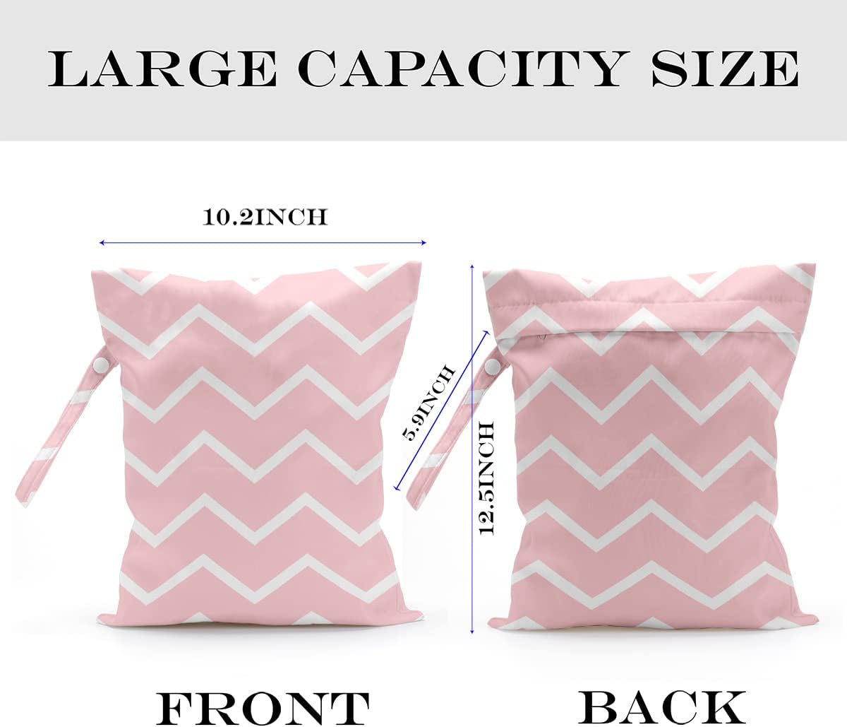 Wet Bag Wet Dry Bag for Swimsuit Travel Beach Pool Stroller Diapers Dirty Yoga Gym Clothes Waterproof Reusable