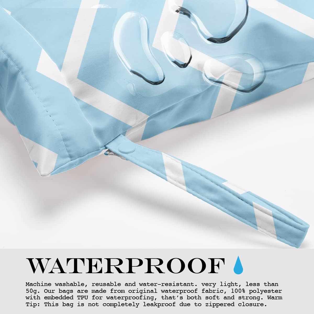 Wet Bag Wet Dry Bag for Swimsuit Travel Beach Pool Stroller Diapers Dirty Yoga Gym Clothes Waterproof Reusable
