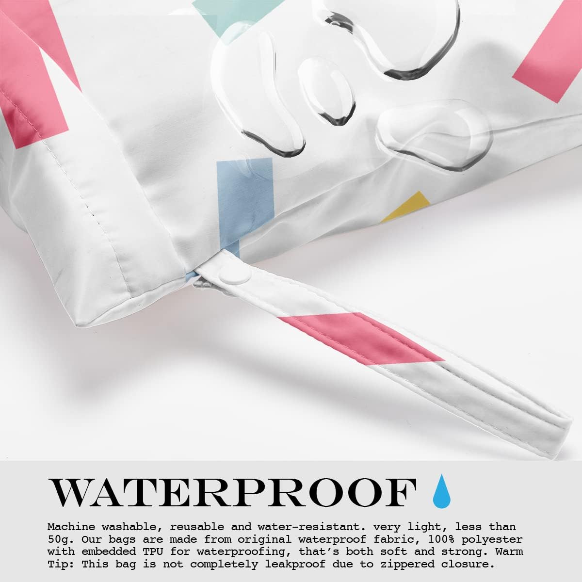 Wet Bag Wet Dry Bag for Swimsuit Travel Beach Pool Stroller Diapers Dirty Yoga Gym Clothes Waterproof Reusable