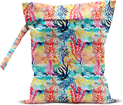 Wet Bag Wet Dry Bag for Swimsuit Travel Beach Pool Stroller Diapers Dirty Yoga Gym Clothes Waterproof Reusable