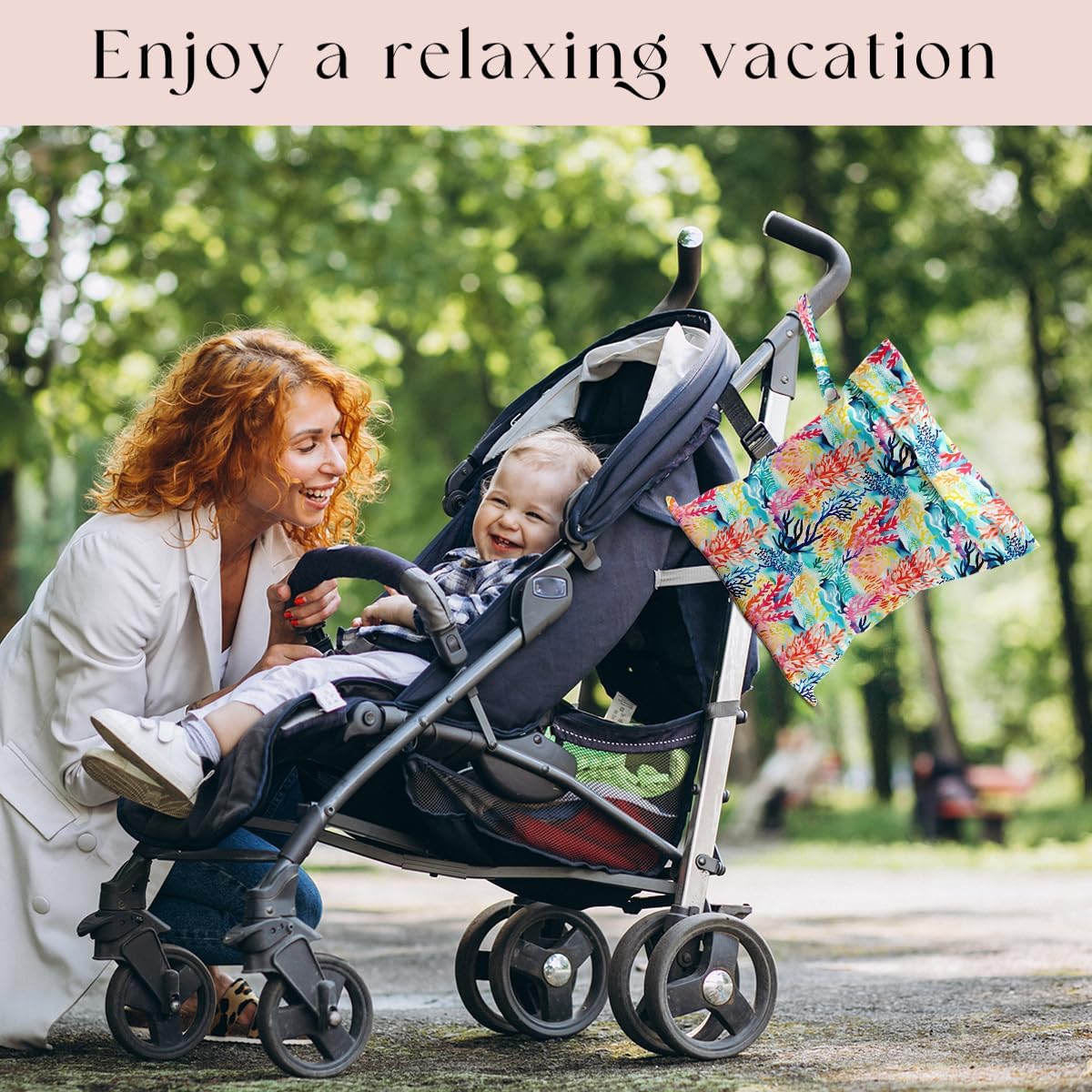 Wet Bag Wet Dry Bag for Swimsuit Travel Beach Pool Stroller Diapers Dirty Yoga Gym Clothes Waterproof Reusable