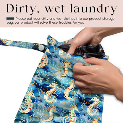 Wet Bag Wet Dry Bag for Swimsuit Travel Beach Pool Stroller Diapers Dirty Yoga Gym Clothes Waterproof Reusable