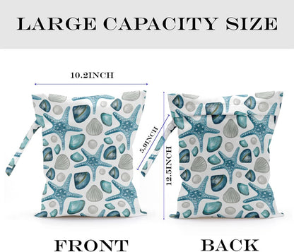Wet Bag Wet Dry Bag for Swimsuit Travel Beach Pool Stroller Diapers Dirty Yoga Gym Clothes Waterproof Reusable