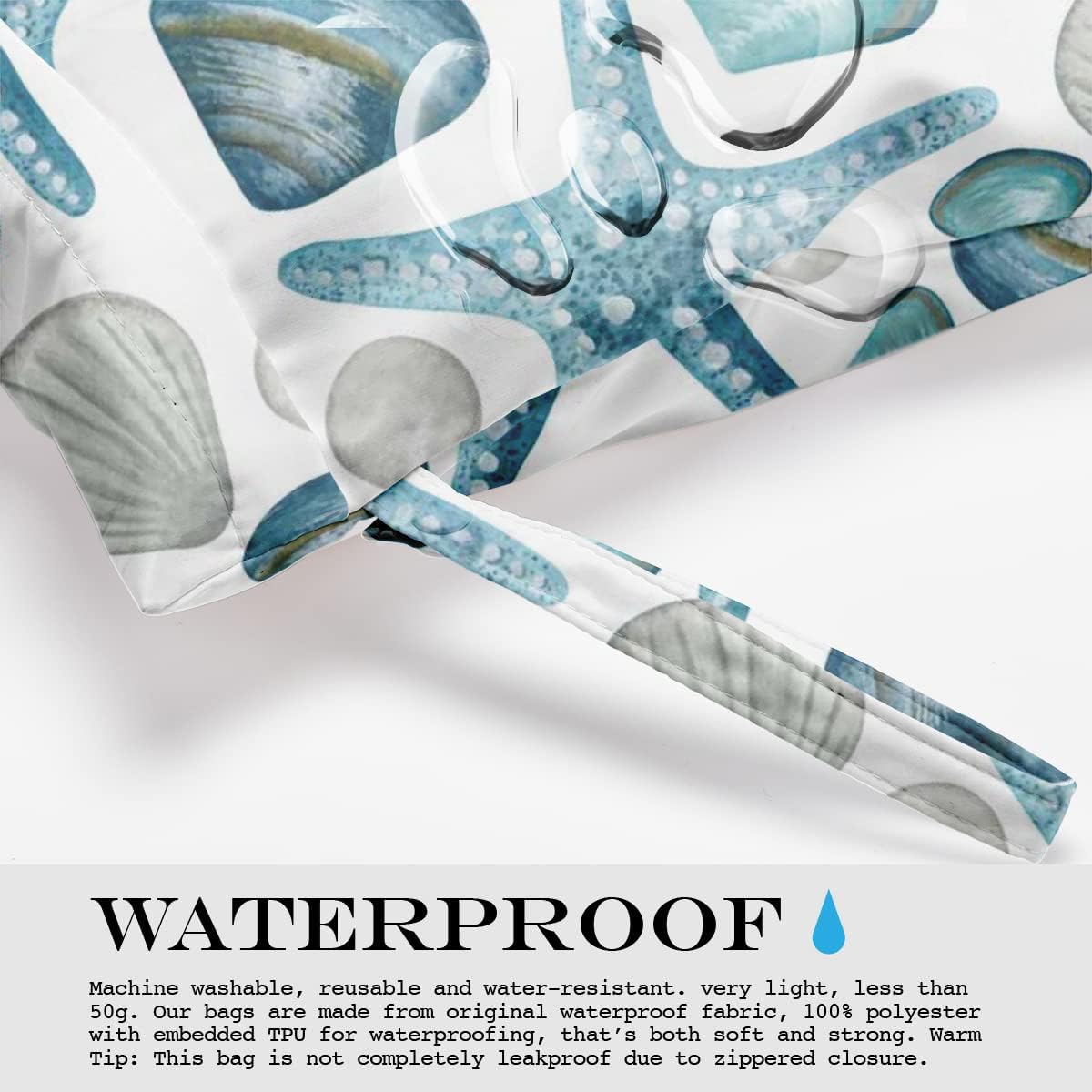 Wet Bag Wet Dry Bag for Swimsuit Travel Beach Pool Stroller Diapers Dirty Yoga Gym Clothes Waterproof Reusable