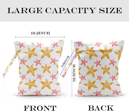 Wet Bag Wet Dry Bag for Swimsuit Travel Beach Pool Stroller Diapers Dirty Yoga Gym Clothes Waterproof Reusable